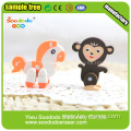 Animal fancy 2D Extruded eraser school use